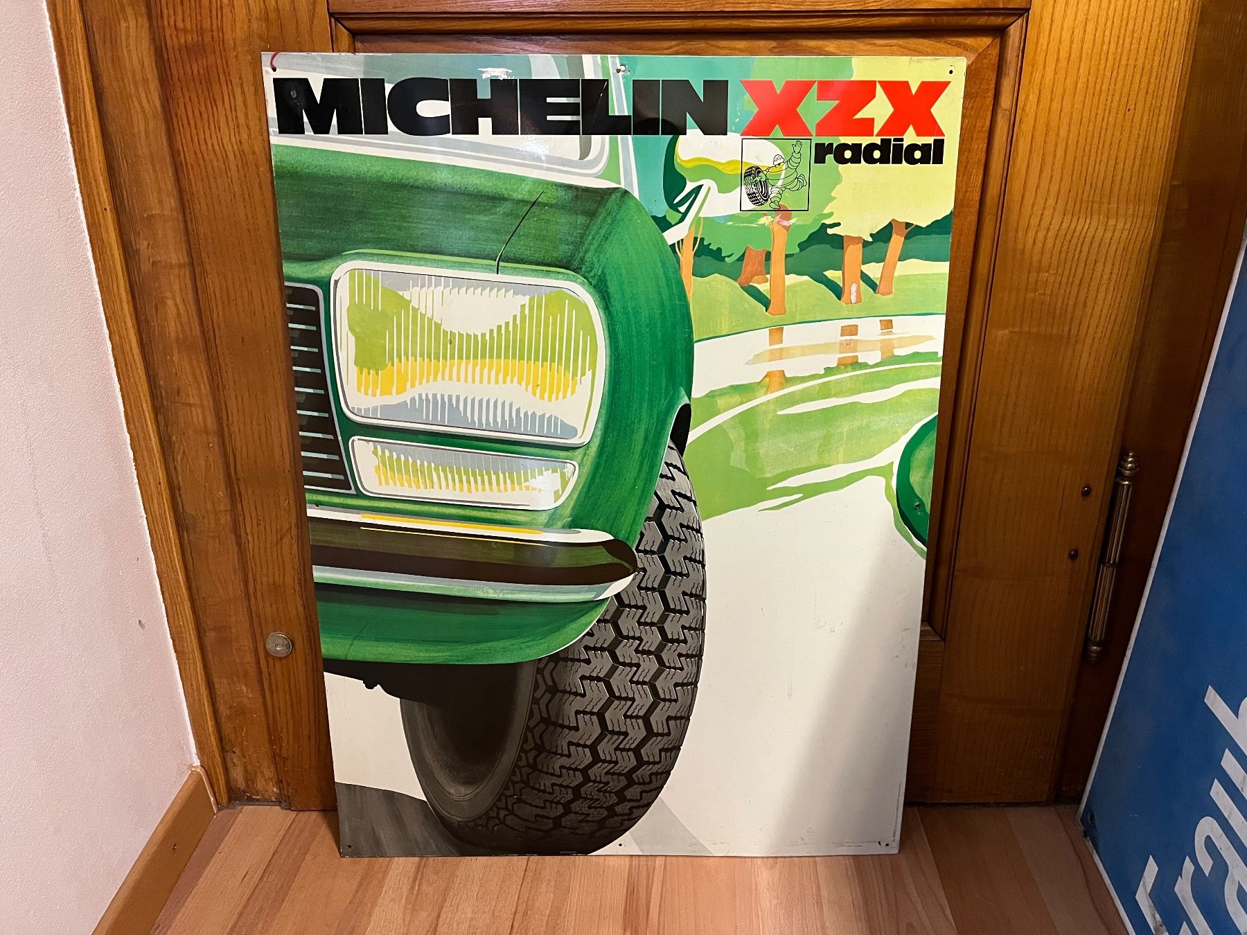 Michelin Schilder: Michelin XZX Blechschild – Gebraucht aus Erlinsbach von Stu-ff