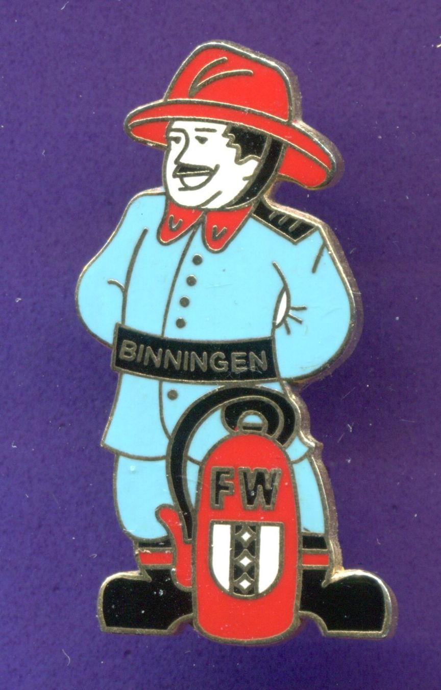 Placchette & Badge: Feuerwehr  BINNINGEN – Usato da Winterthur venduto da Sammleroase