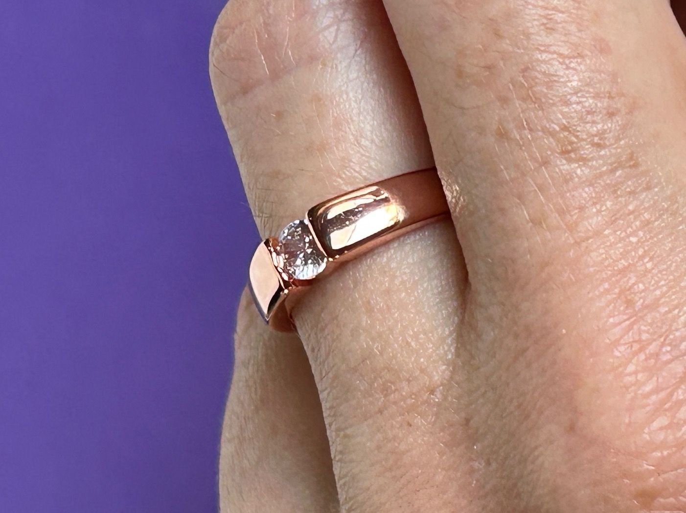 Anelli: Fingerring Rosegoldig klassisch (54) – Nuovo e nell'imballaggio originale da Laufen venduto da Bellavitaboom 1