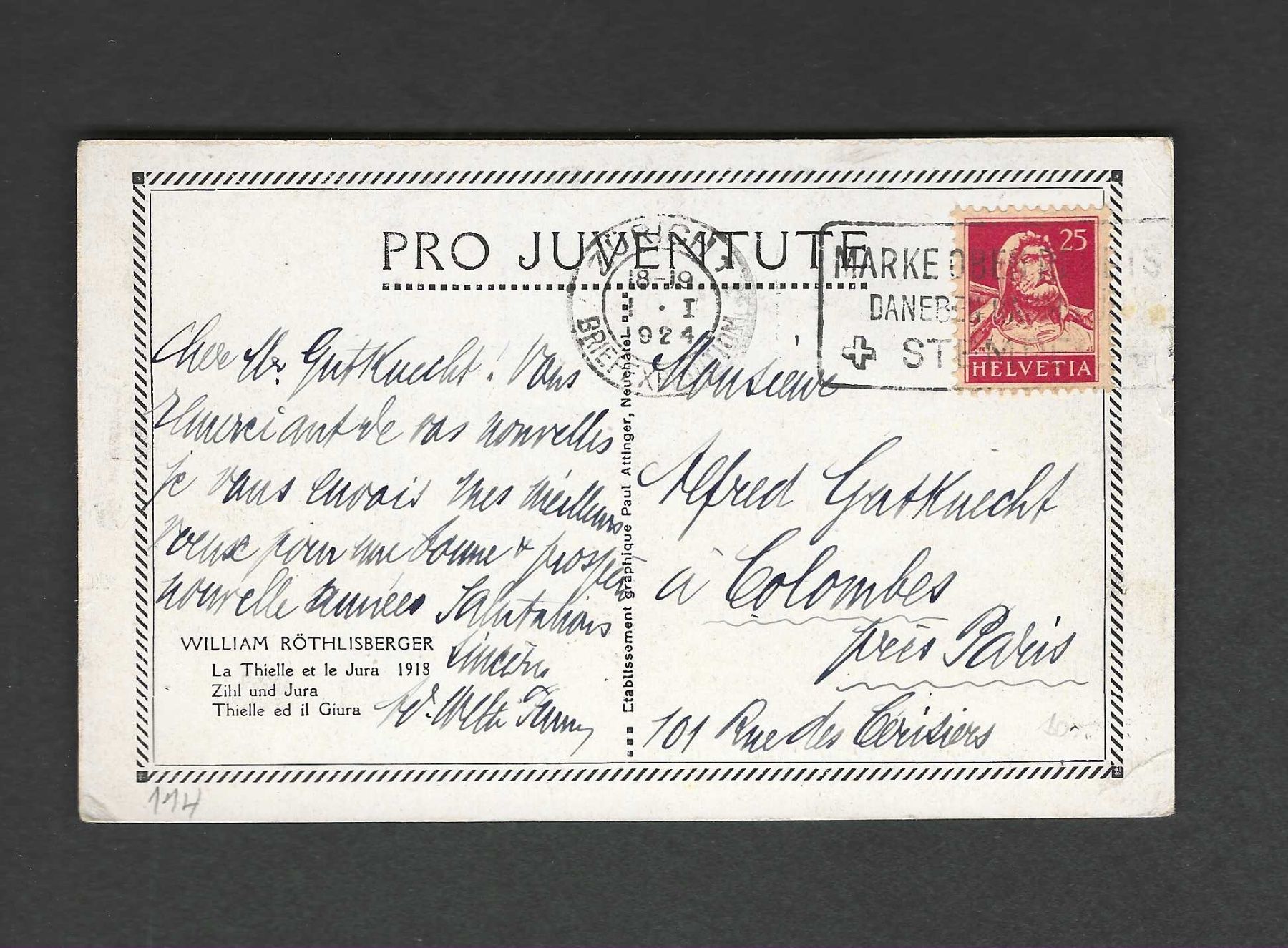 Cartoline: 1 Karte Pro Juventute – Nuovo (secondo la descrizione) da Koblenz venduto da Markenhimmel 1
