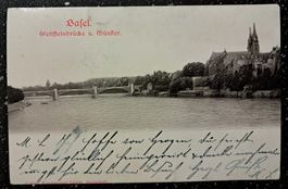 BASEL 1903 - PRAGEKARTE - KARTE IST WELLIG ! .