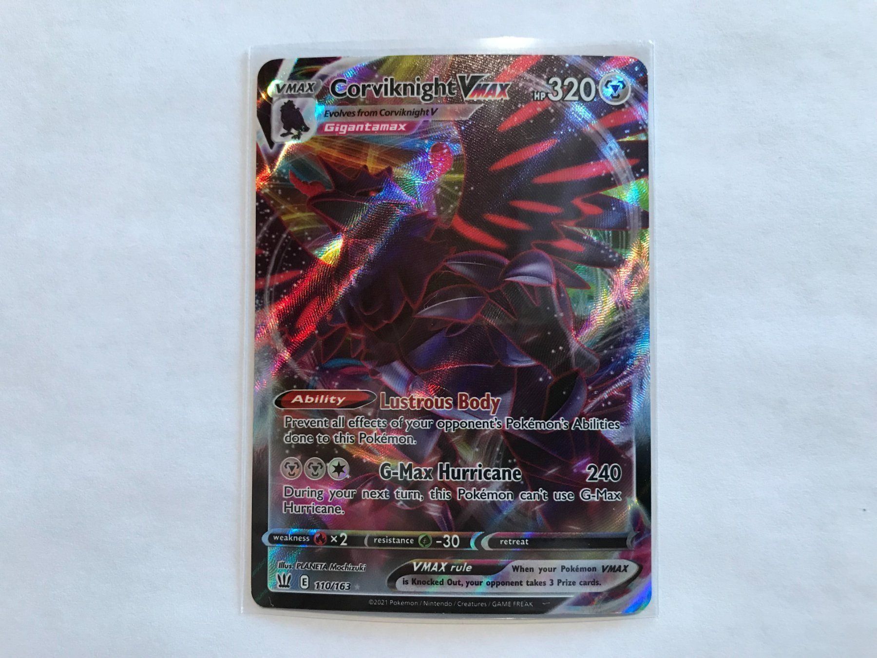 Pokémon Carte collezionabili: Corviknight Vmax – Nuovo (secondo la descrizione) da Hagendorn venduto da Pokecollectorch