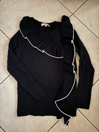 Stylischer, asymmetrischer Pulli von Derhy - Gr. XL