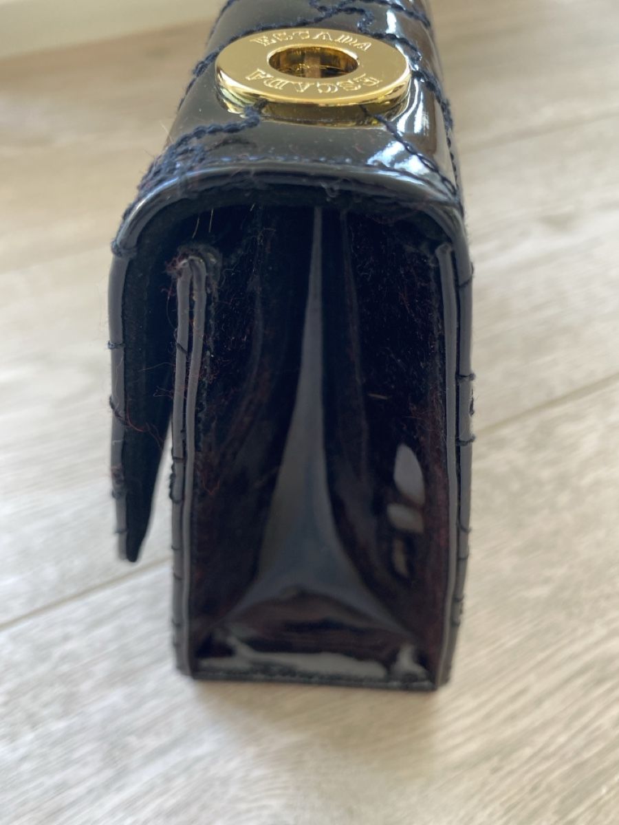 Escada Taschen: Handtasche Escada Lackleder Schwarz gesteppt – Gebraucht aus Nohl von Gross2 4