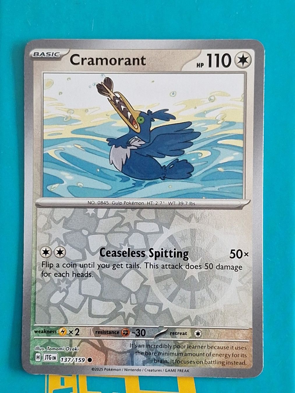 Pokémon Sammelbilder & Trading cards: Cramorant - Reverse Holo Pokemon Journey Together #1.7 – Gebraucht aus Altstätten SG von GGsGameshop