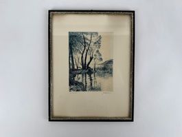 Zeichnung vom Bielersee 1933