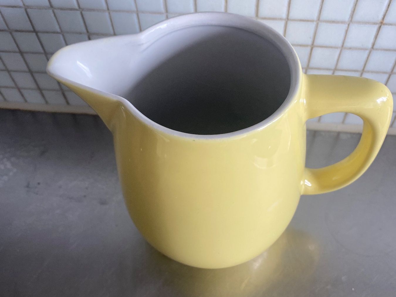 Rössler Caraffe: Rössler Krug Milchkanne gelb – Usato da Solothurn venduto da BORGHAGEN 5