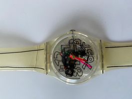 SWATCH Armbanduhr Scribble 93 OVP ohne Batterie & Deckel 106