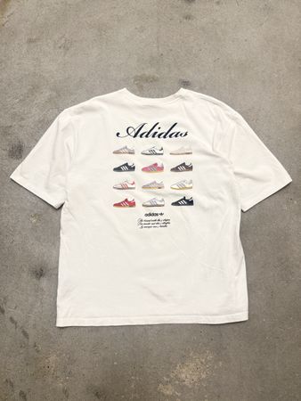 T-shirt Adidas imprimé blanc taille M