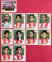 Panini WM 2002 Paraguay 10 Bilder Korea Japan