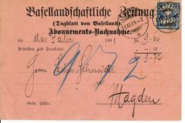Abo NN Basellandschaftliche Zeitung 1901