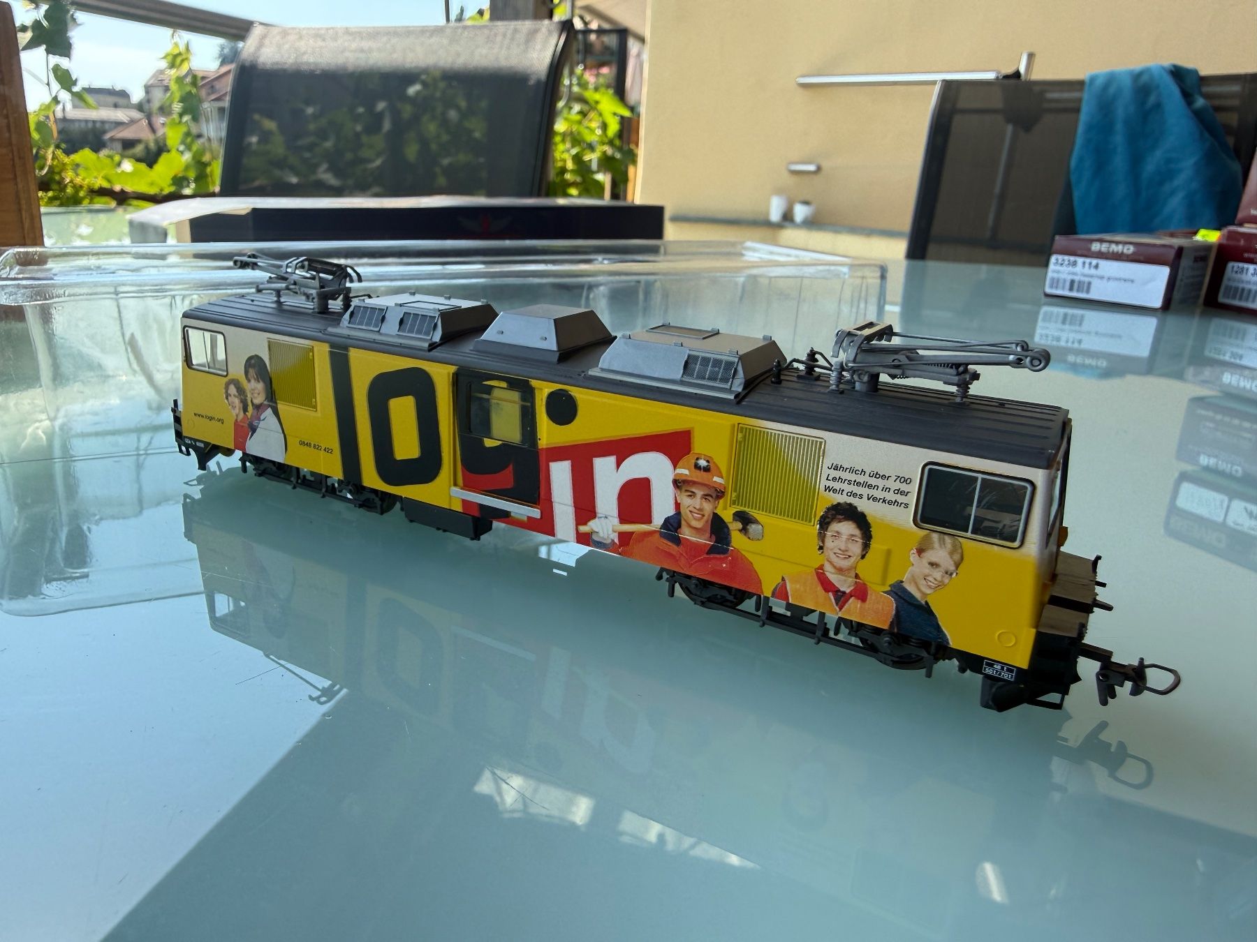 Bemo Modellini di ferrovie: MOB, GDe 4/4 6006 « Log in» – Usato da Chexbres venduto da rochecolombe 2