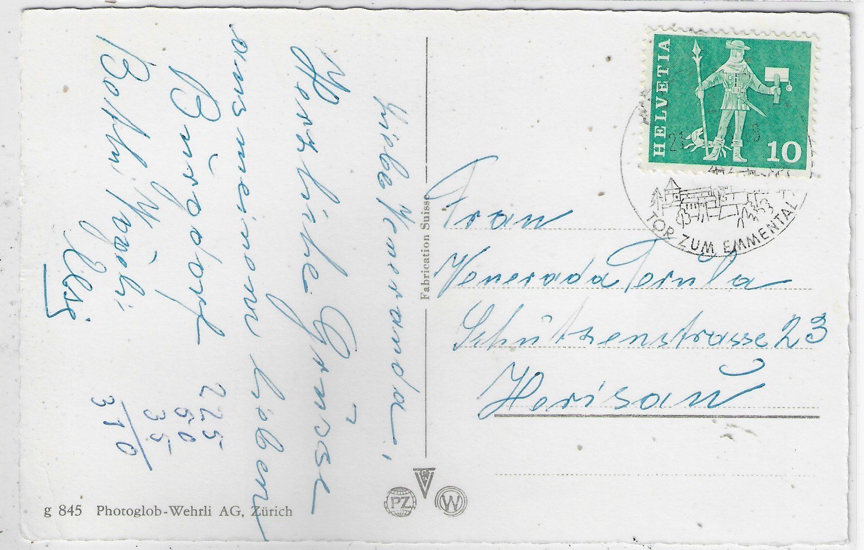 Cartoline postali: Burgdorf - Generalansicht – Usato da Ettingen venduto da Kartenplanet 1