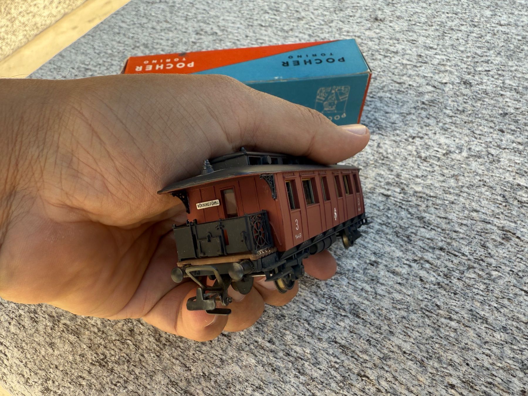 Pocher Modellini di ferrovie: Pocher H0 torino SJ Vagone 3kl – Usato da Chiasso venduto da Carrara-Modellismo 3
