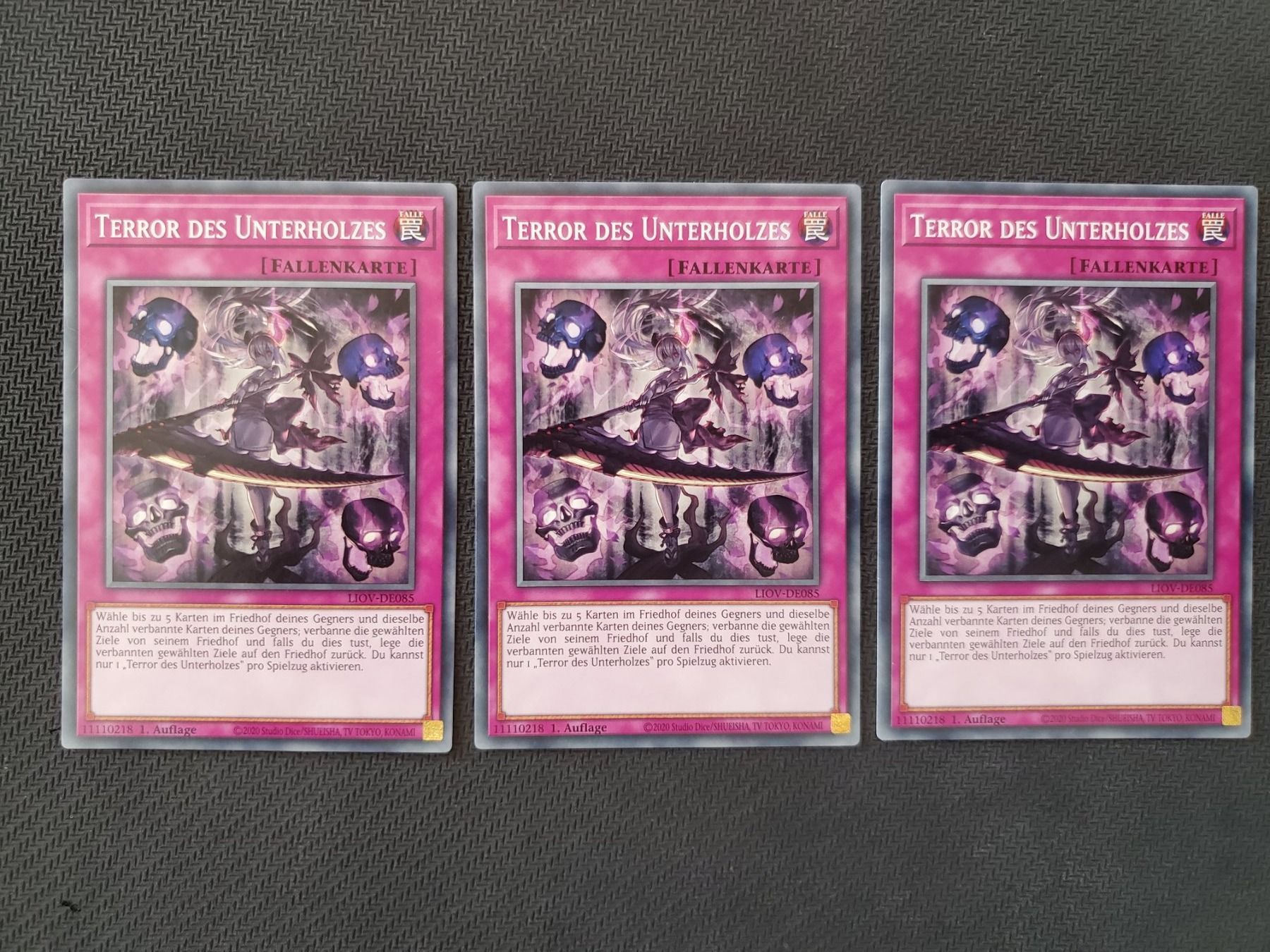 Yugioh Carte collezionabili: Yugioh Terror des Unterholzes x 3 – Nuovo (secondo la descrizione) da Opfikon venduto da Steins_Siedlung