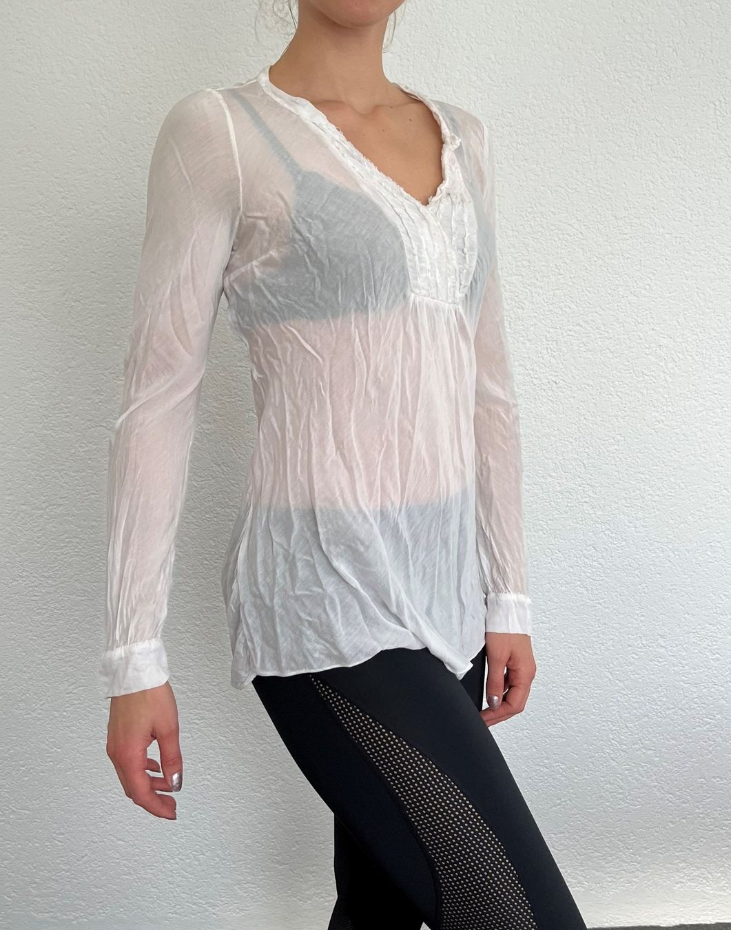 T-Shirts: Bluse Shirt weiss - Gr. S – Gebraucht aus Affoltern am Albis von Blackrhythm