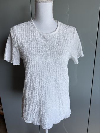 Shirt Grösse 38 weiss aus 99 % Polyester 