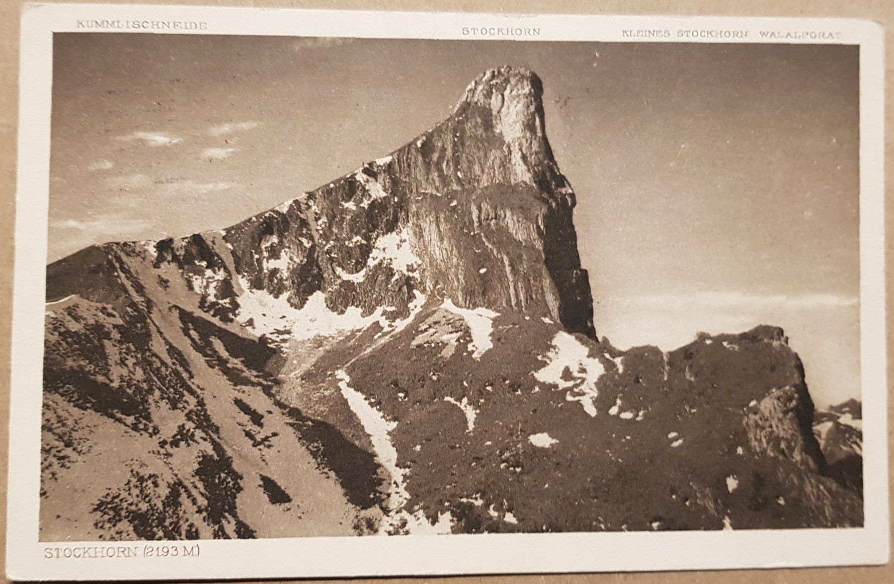 Cartoline postali: Stockhorn 1921 – Usato da Melchnau venduto da Fishel