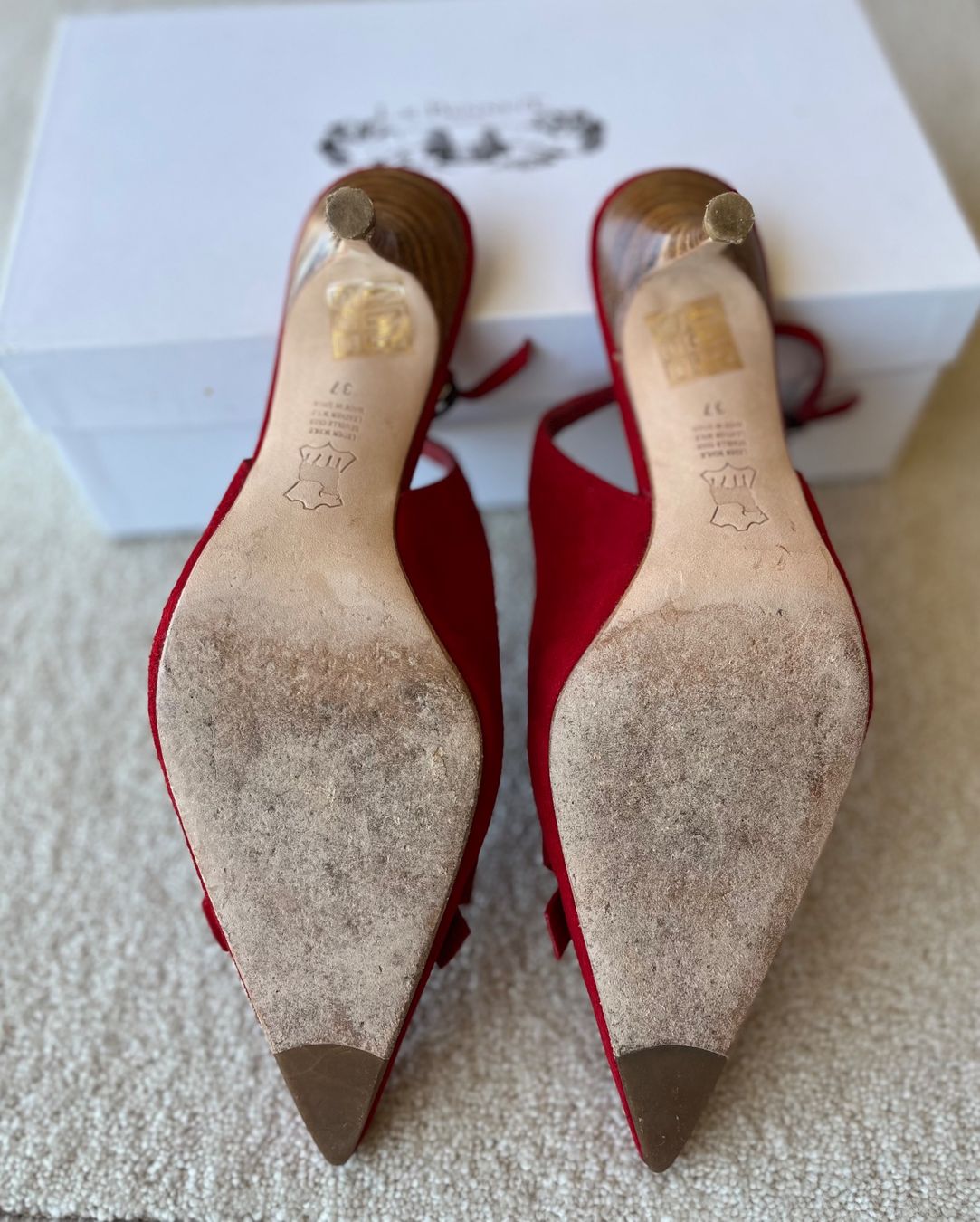 Scarpe da donna: Rote L.K. Bennett Slingpumps Wildleder, Gr. 37 – Usato da Cham venduto da SPORTSMOTION 6