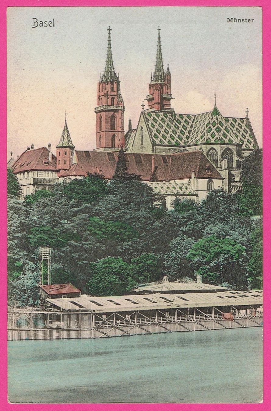 Cartoline postali: Basel Münster – Usato da Einsiedeln venduto da dillie