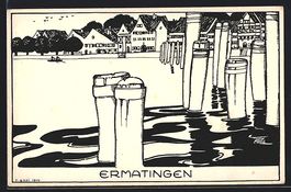 Ermatingen, Stadtblick vom Wasser aus