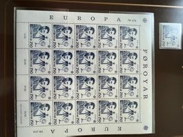 Europa CEPT 1983 4 Kleinbogen und Satz Färöer⦿ und ** (929)