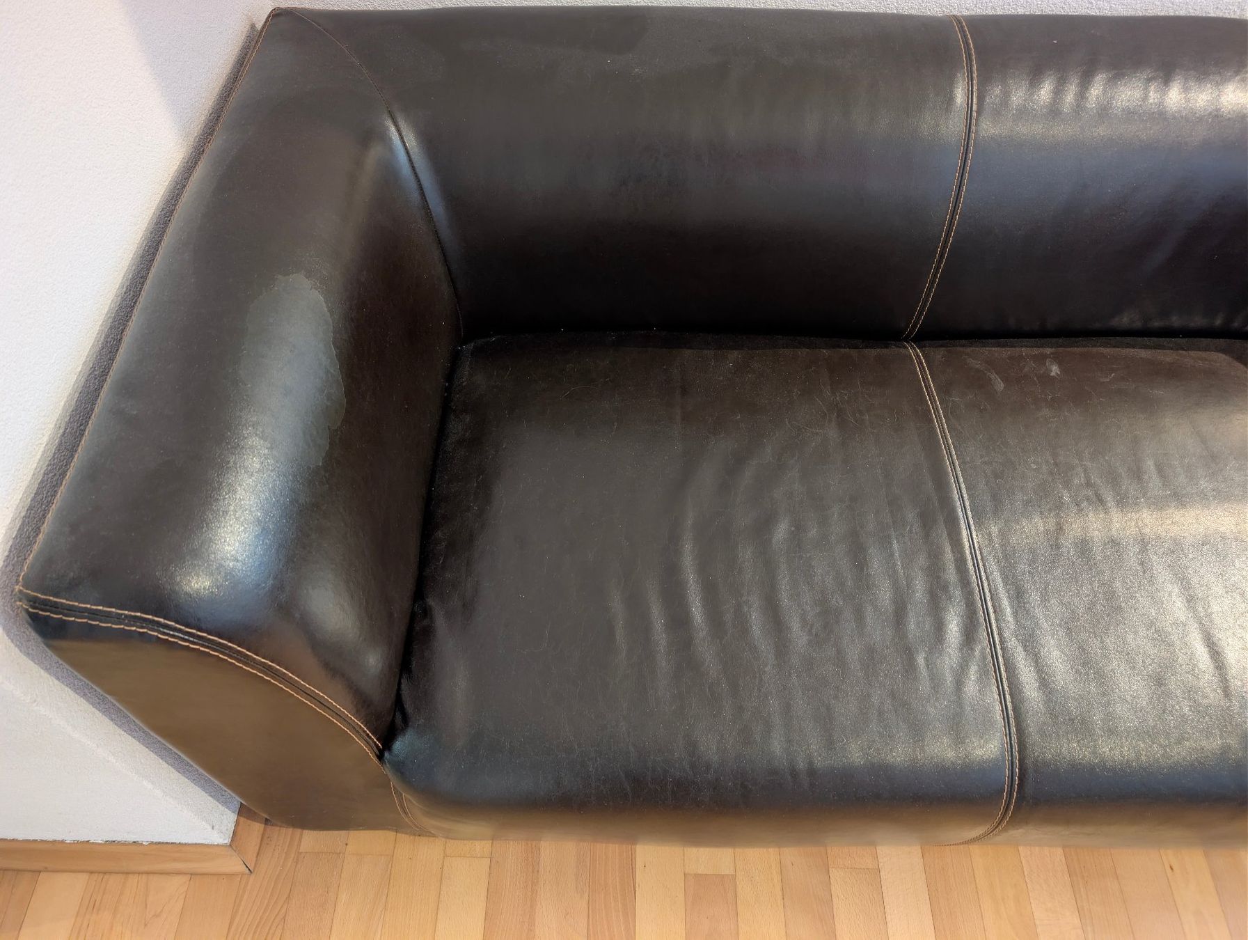 Sofas: Ledersofa braun 2-Sitzer selten gebraucht – D'occasion à Schaffhausen par pet_b2rt 1
