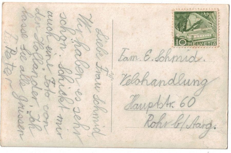 Cartoline postali: Wer weiss wo? Unbekanntes Haus, Oldtimer – Usato da Frauenfeld venduto da POML 1