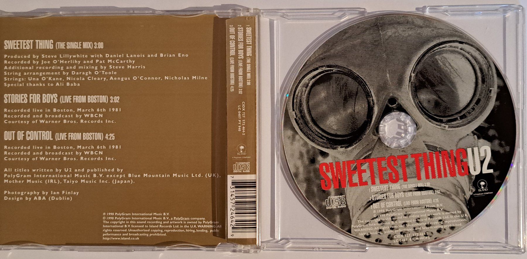 CD: U2 - Sweetest Thing - (1998 ) – Usato da Tenniken venduto da mik_6mxg 5