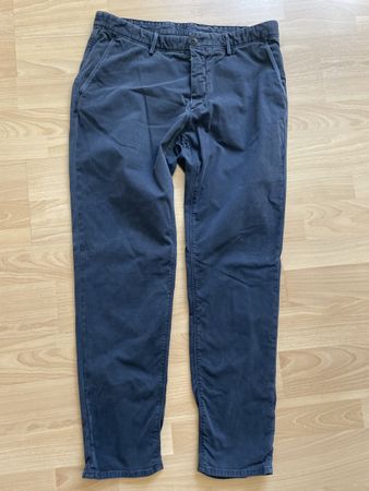 Pantaloni chino blu scuro Massimo Dutti,, perfetti