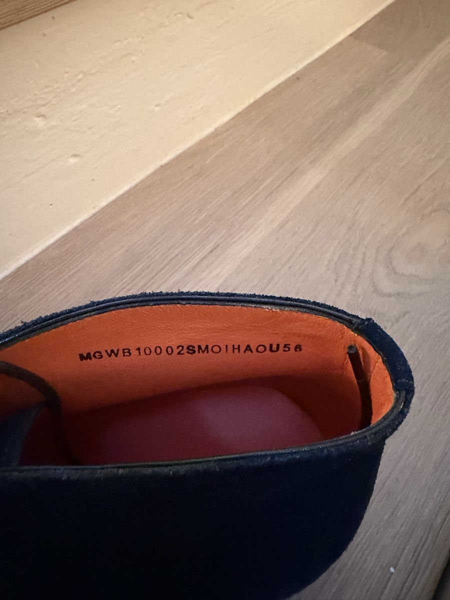 Santoni Herrenschuhe: Santoni Ankle Boots Dunkelblau Wildleder  – Neu und originalverpackt aus Oberwil b. Zug von eli_q5dp 6