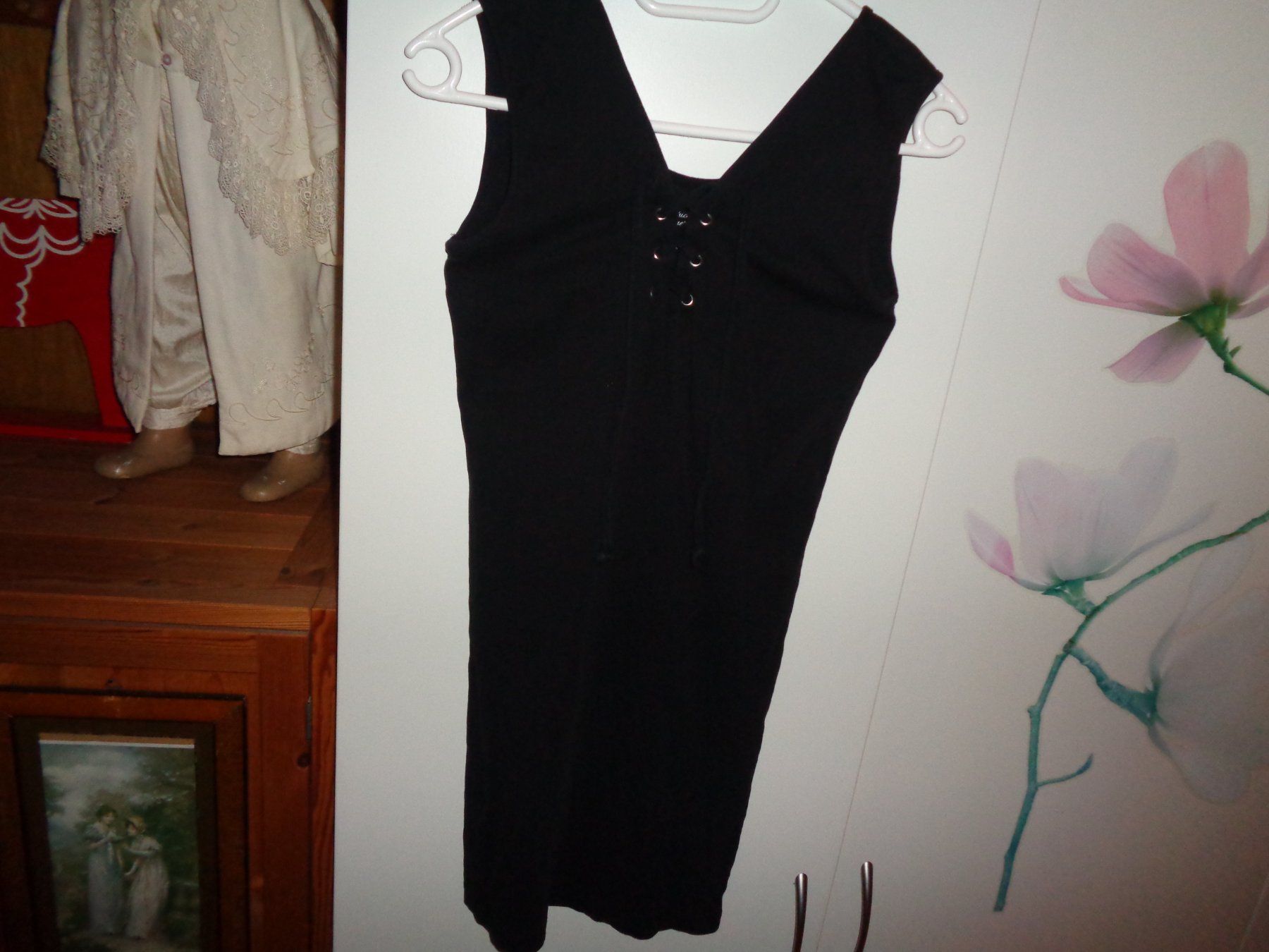 Kleider: *** Gerades Kleid *** Chicoree / Schnürung – Gebraucht aus Othmarsingen von Leuchtturmlady 2