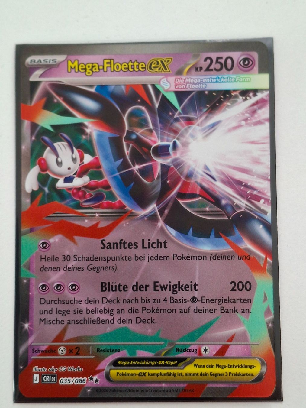 Pokémon Carte collezionabili: Wachsendes Chaos / Mega-Floette ex 035/086 DE – Nuovo (secondo la descrizione) da Zug venduto da Vorphalak