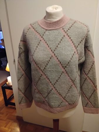 Pull Esprit à losanges d'hiver, Taille XS, très doux!