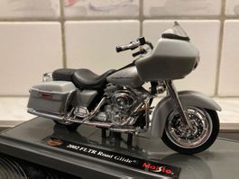 Harley Davidson FLTR Road GLIDE 2002 grau 1/18 NEUOVP