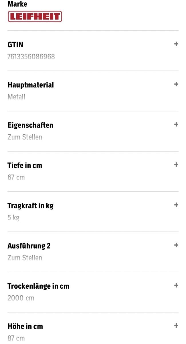 Leifheit Stenditoi: Wäscheständer Leifheit – Nuovo e nell'imballaggio originale da Wolhusen venduto da Sss06 1