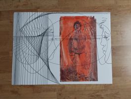 Erni Hans. Lithographie 45x63cm.