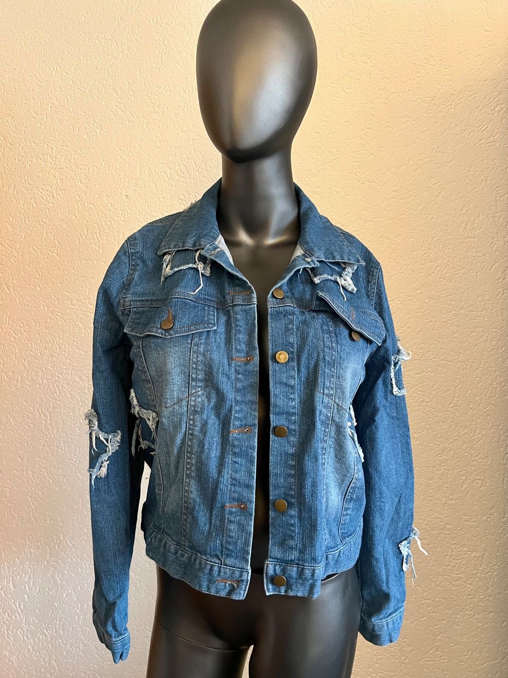 Jeans: Damen Denim Jeans Jacke Blau Gr S – Usato da Frenkendorf venduto da Style365 5