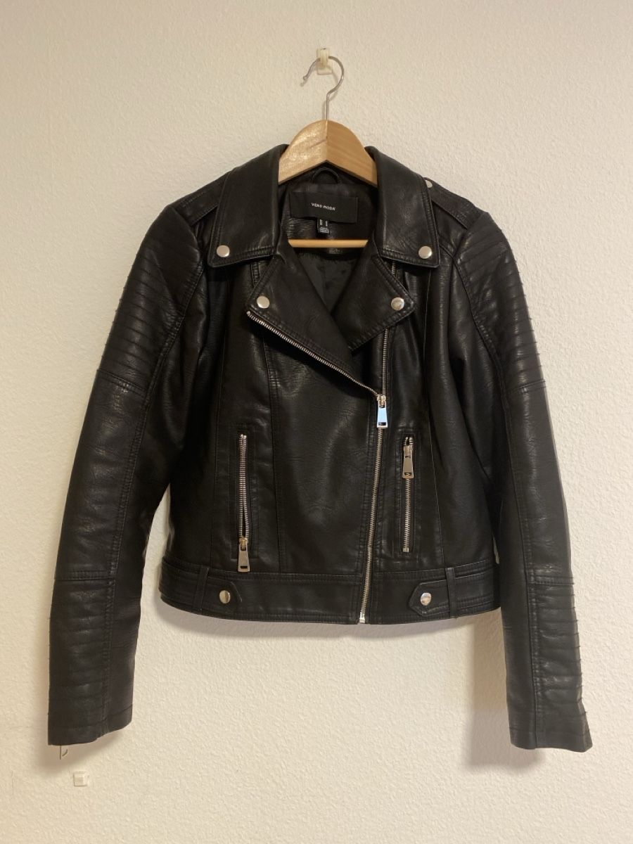 Vero Moda Giacche: Vero Moda Kunstlederjacke Gr. M – Usato da Zürich venduto da melted.cheese
