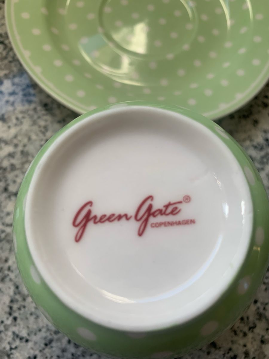 Greengate Tazze: 2 Greengate Tassen Dotty pale green – Usato da Ellikon an der Thur venduto da Bali1999 5