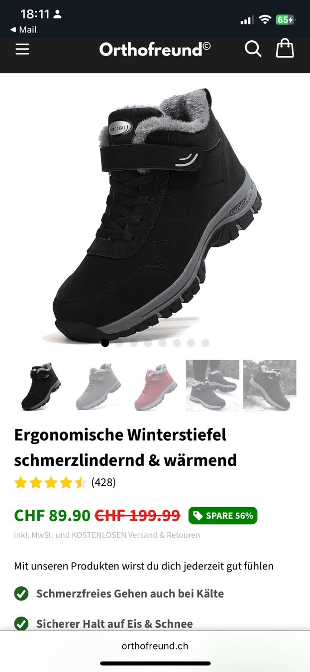 Scarpe da uomo: Winterschuhe, Warm gefüttert, Grösse 36 – Nuovo e nell'imballaggio originale da Zürich venduto da spanien04 4