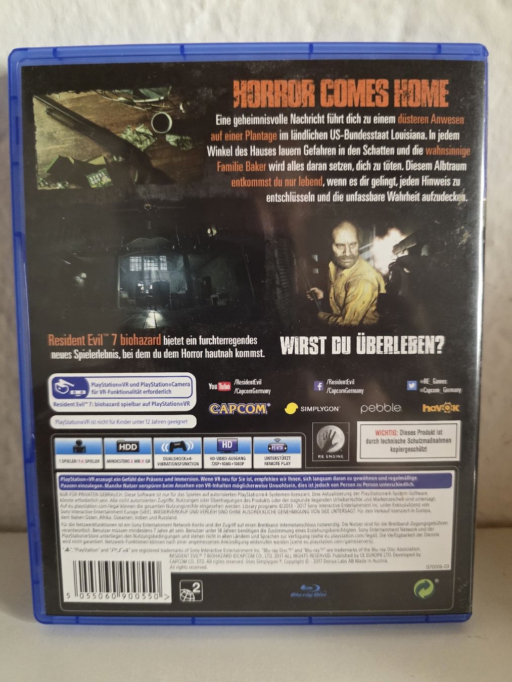 Giochi: Resident Evil 7 PS4 Deutsch VR Kompatibel  – Usato da Ehrendingen venduto da lax21 1