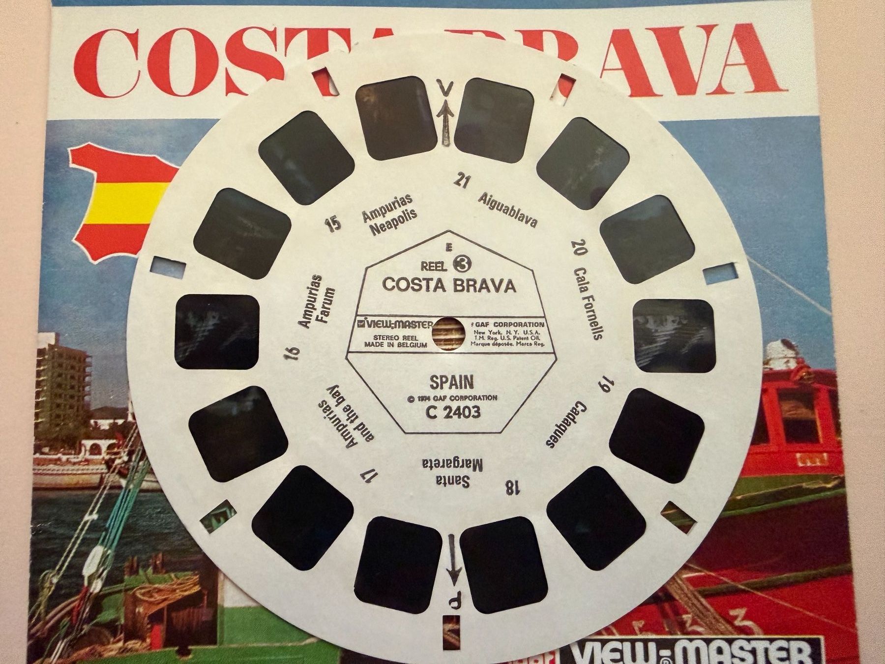 View-master Giocattoli: View-Master 3D:Nr. C 240 COSTA BRAVA SPAIN – Usato da Tegerfelden venduto da siebenmacky 4