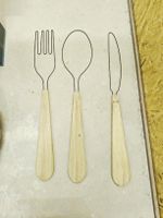 Set decorazione parete posate giganti