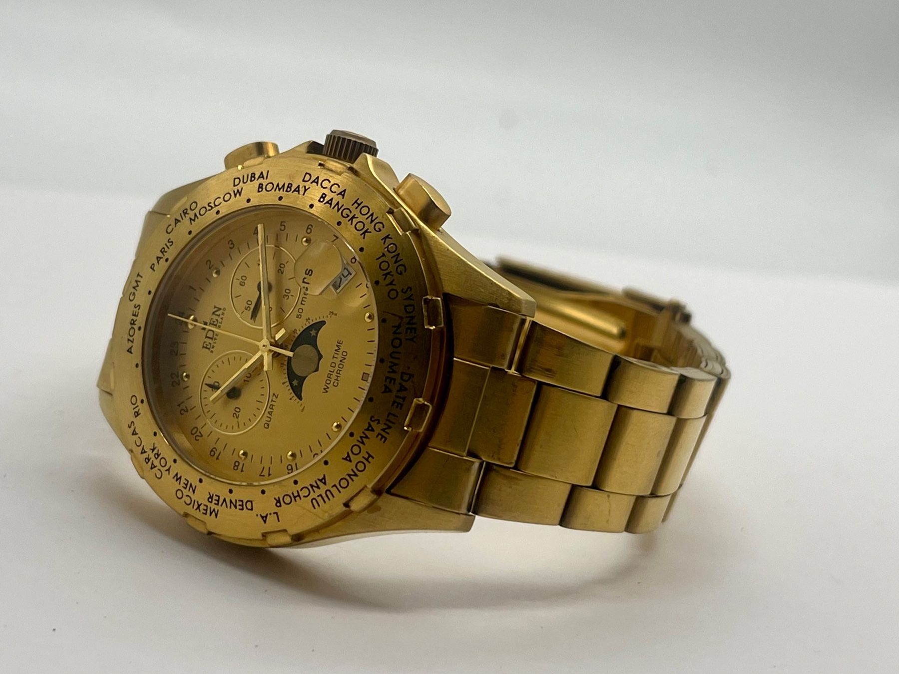 Uhren: Eden Switzerland 110012H World Time Chrono – Gebraucht aus Aarau von VelEis_Watches 6