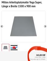 neue Miltex Arbeitsplatzmatte Yoga Super