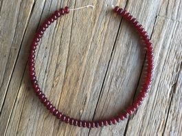 GRANAT? KETTENSTRANG RONDELLEN 8 x 4,5mm LÄNGE 38cm