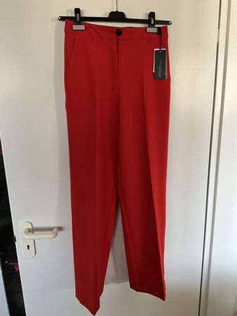 MARCCAIN Wide Leg Hose, Gr. 38, Rot