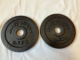 2 Hantelscheiben 2.5 kg