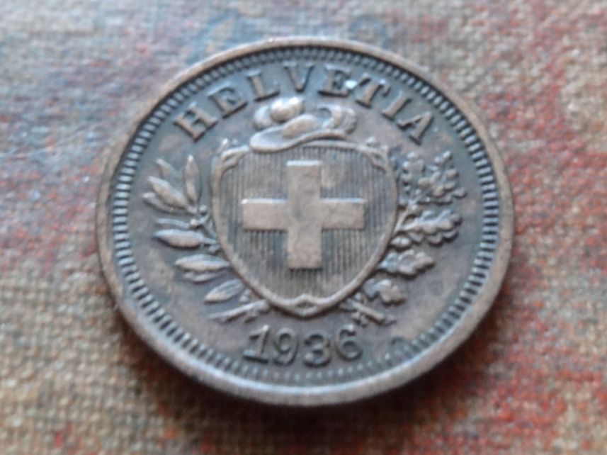Tutti le monete: 1 Rp. 1936  (A) – Usato da Romanel-sur-Lausanne venduto da Swift13